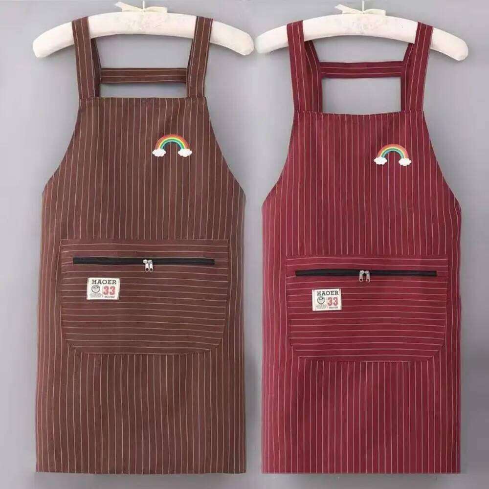 Kitchen Household Abrasion Resistant Waterproof Antifouling Barista Restaurant Uniform Work Apron S260205