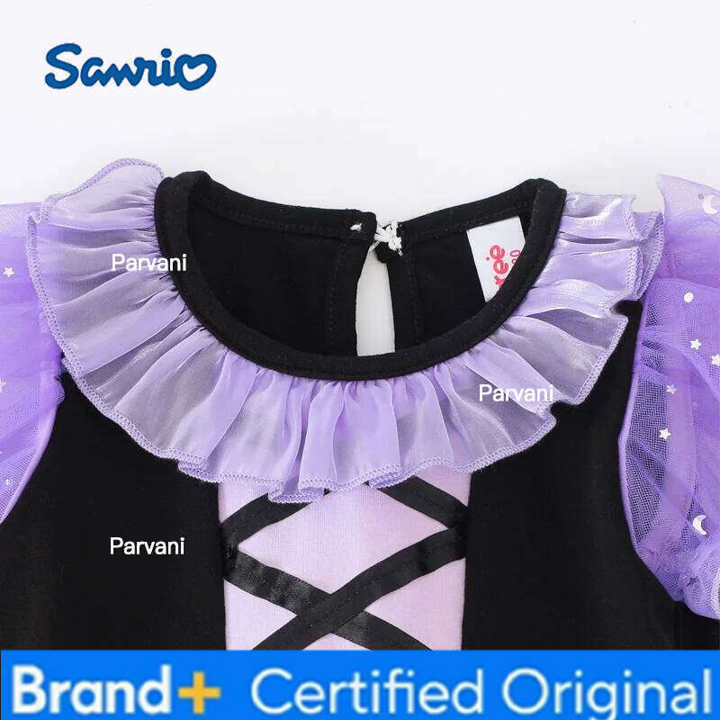 Sanrio 2025 Girls Witch Princess Outfit Infant Baby Tutu Halloween Cosplay Kids Romper Clothes Birthday Costume Dress H260206 - view 5