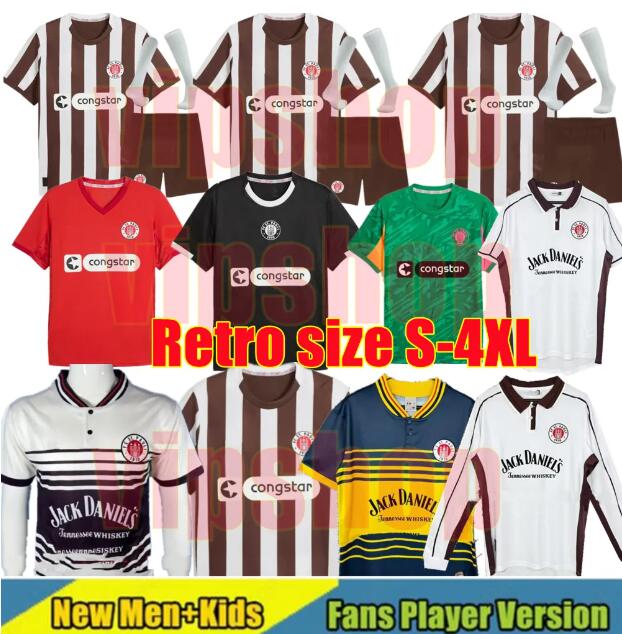 3XL 4XL 25 26 ST. Pauli soccer jerseys BECKER IRVINE KYEREH HARTEL SMITH PAQARADA MEDIC SMITH Retro 1997 1998 1999 2000 2025 2026 home Pauli football shirt top Uniforms