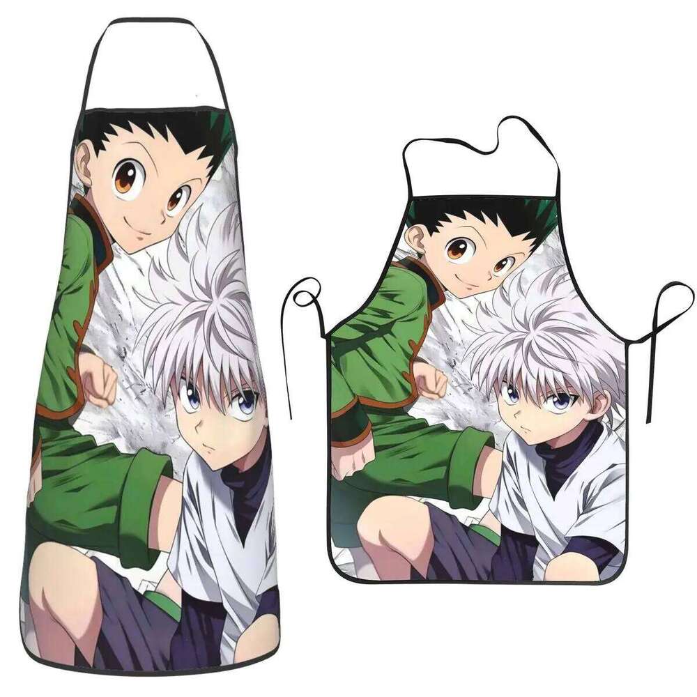 Anime X Hunter Aprons Chef Cuisine Tablier Sleeveless Bib Kitchen Cleaning Pinafore for Women Men Painting S260205