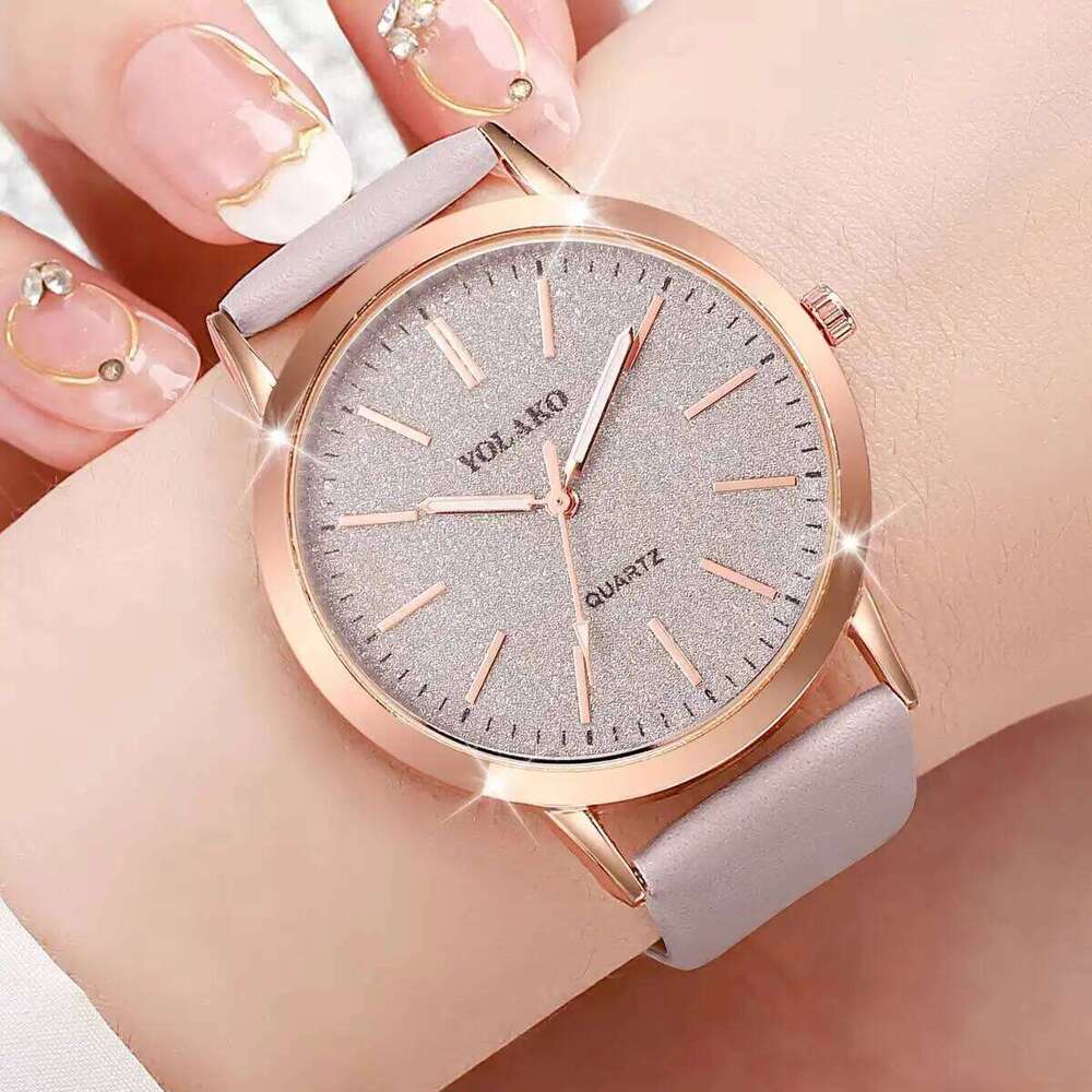 Fashion Women Watches Matting Dial Quartz Watch Casual Leather Strap Ladies Wristwatch Reloj Mujer Girls Clock Gift Z260206