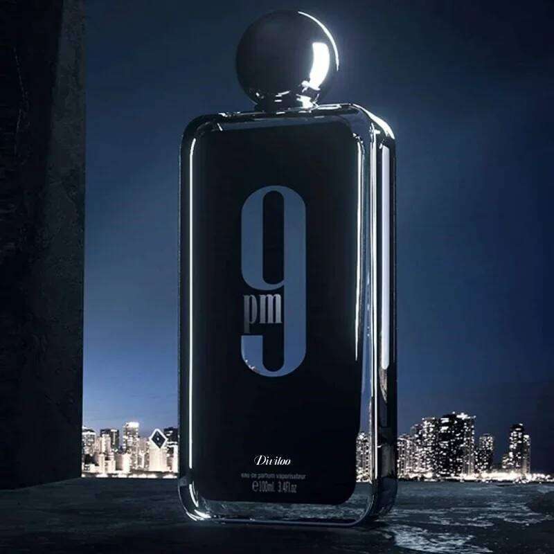 100ML 3.4FL.OZ 9PM Men's Perfume, Long Lasting Gourmet Oriental Notes Cologne, Eau De Parfum, Feronomas Perfume Hombre H260206