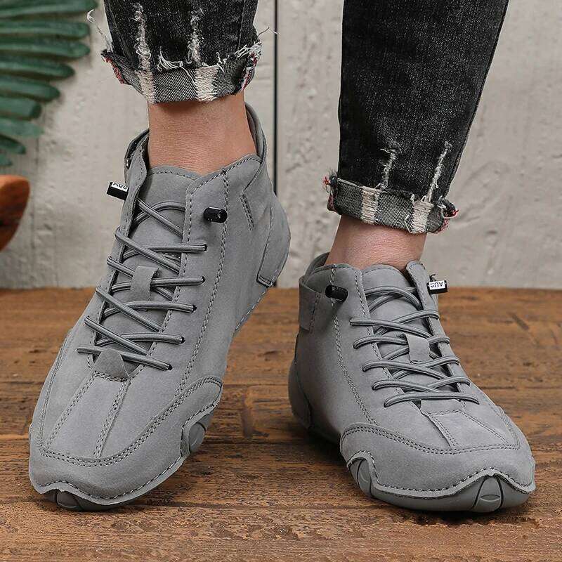 Men's Eye-catching Retro Design Flat Are Comfortable Breathable Non Slip Lightweight Durable Outdoor Walking Trend Shoes