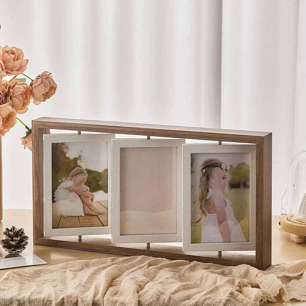 Modern Home Decor for Room Desk Frame Glass Portrait Hanging Picture Desktop Photo Frames Love Gift S260205