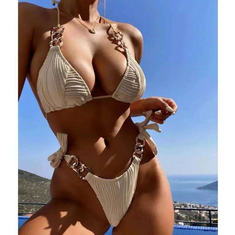 Summer Sexy Bikinis 2025 Women's Swimwear Female Swimsuit Swimming Wear Bathing Suits Brazilian Bikini Set Beachwear Pool Bather Z260206