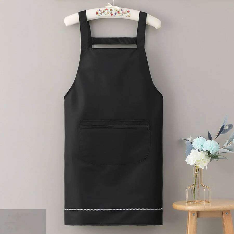 Household Women Kitchen Waterproof and Oil-Proof Sleeveless Apron Fashion Internet Celebrity Cute Suspender Work Clothes for Men S260205
