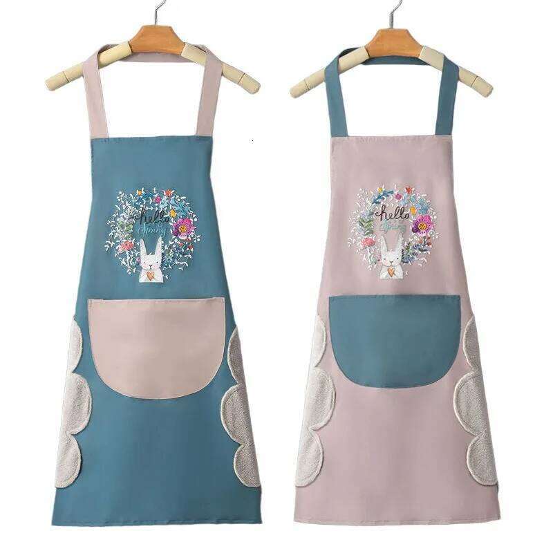 Pvc Apron Kitchen Use, High Appearance Level Women, Waterproof and Oil-resistant, Half-length Waist Wrap for Cooking S260205