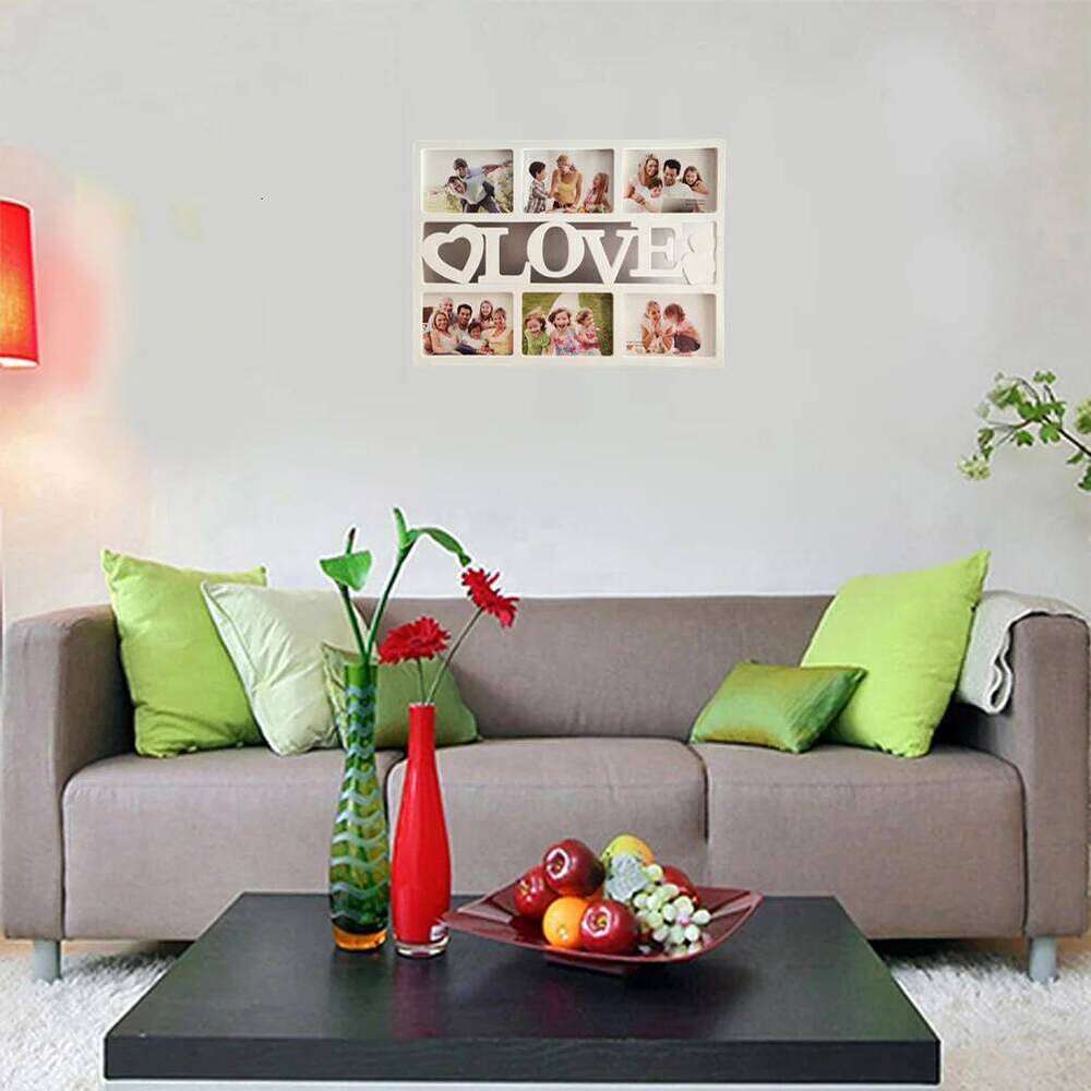 Frame Picture Collage Photo Frames Family Wall Tabletop Love Photosplastic Couples Multiple Hanging Onepictures Framed Multi S260205