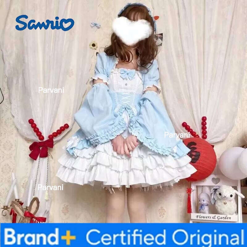 Sanrio Bow Princess Patchwork Panekked Women Mujer Short Lace Up Spice Girls Cake Vestidos Fairycore Harajuku Japanese Soft Dresses H260206 - view 7