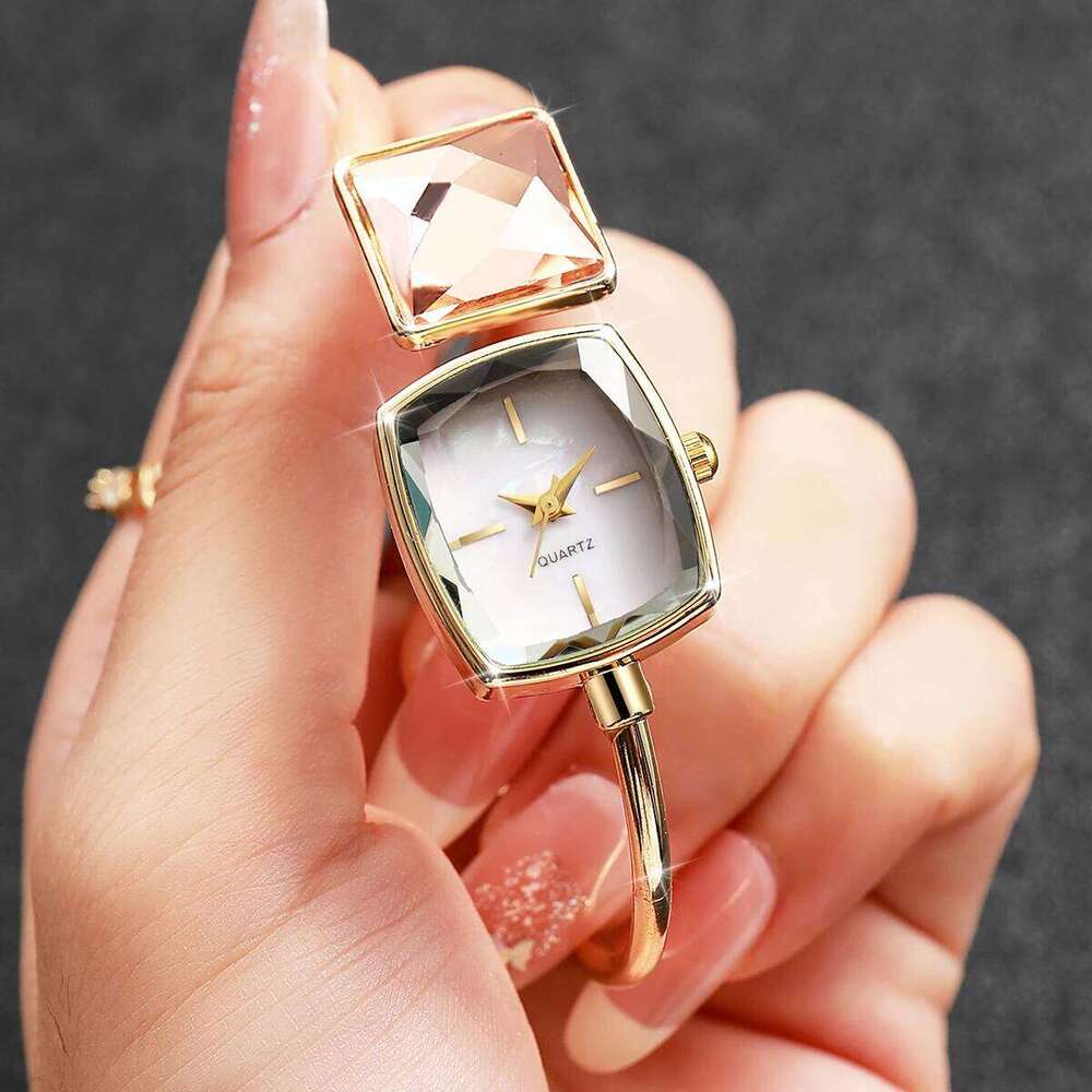Elegant Square Women Quartz Wristwatch Ladies Fashion Diamond Bracelet Strap Watch Reloj Mujer Girls Clock Gift Z260206