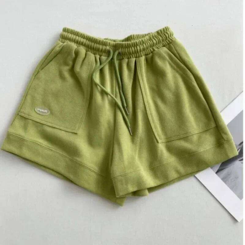 2025 Women's Comfortable Loose Wide-legged Drawstring A Pants Waist Slim Fit Casual Home Versatile Sports Shorts New XJ260206