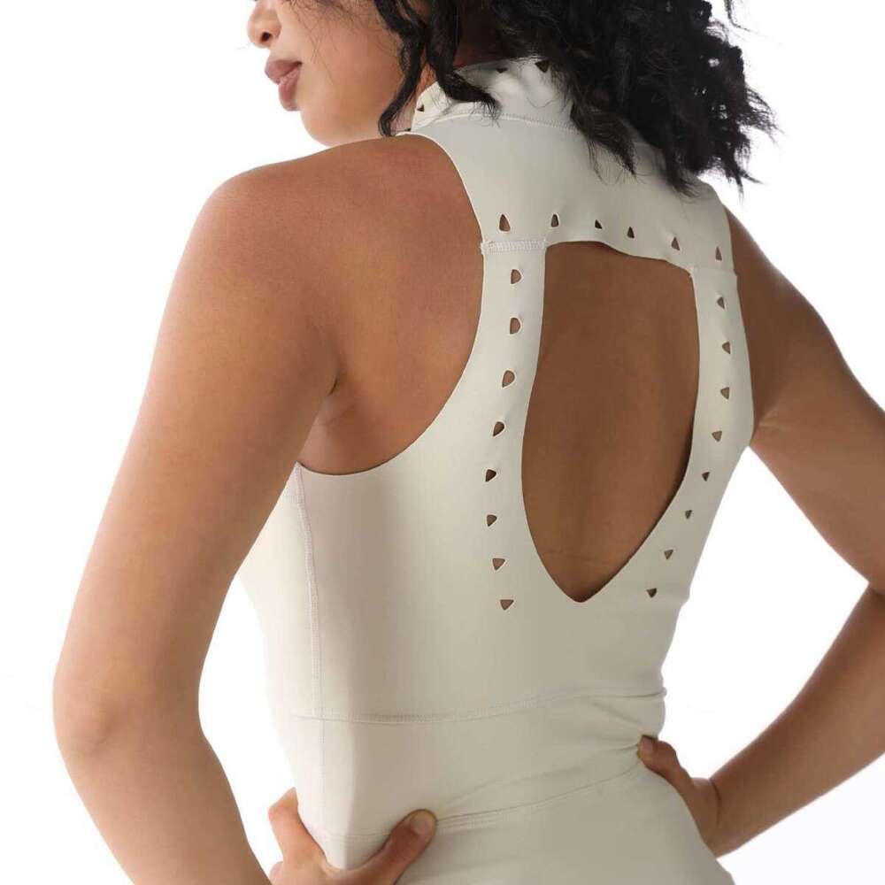 Autumn Winter Fitness One-Piece Skirt for Women Breathable Tight Comfortable Back Hollow with Chest Pad Yoga Outfit Sports Set