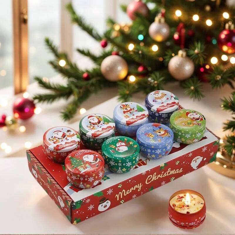 2025 New Aromatherapy Candles, Party Decoration Candle Gift Box, Soy Wax Christmas Candles S260205