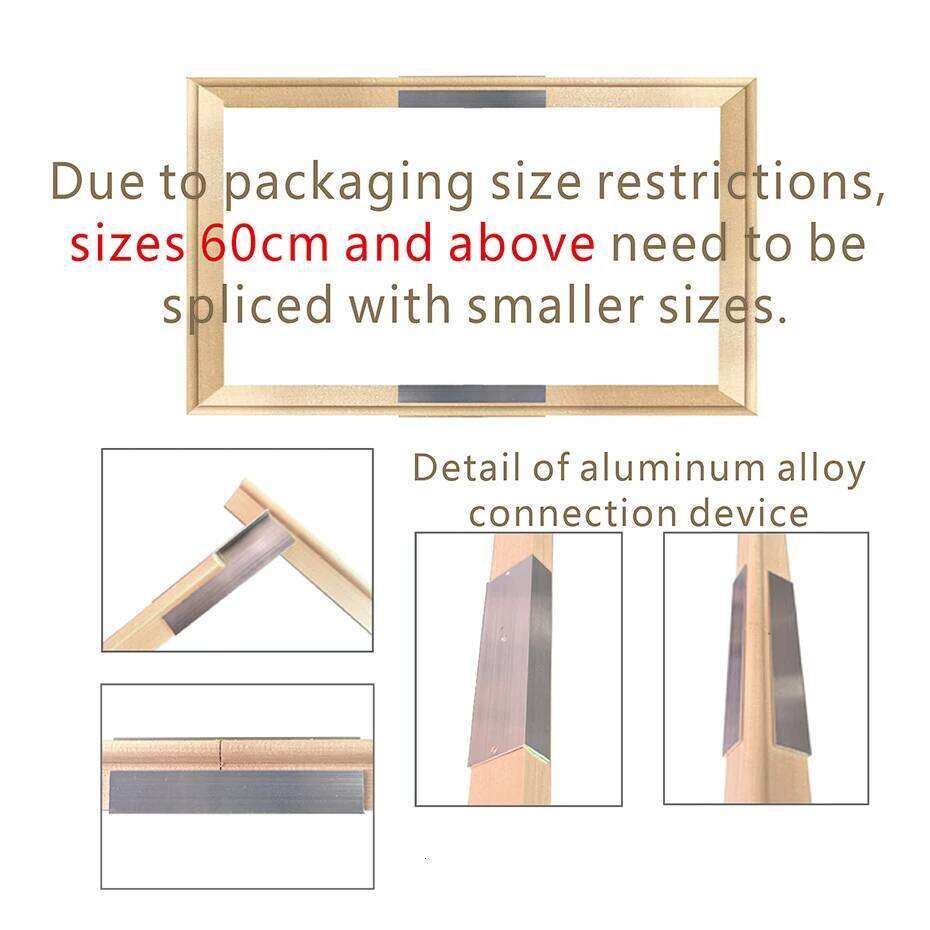 70x100cm Wooden for 75x105cm Pictures For Canvas Diamond Painting Large Size Picture Poster Wall Frame Pine S260205