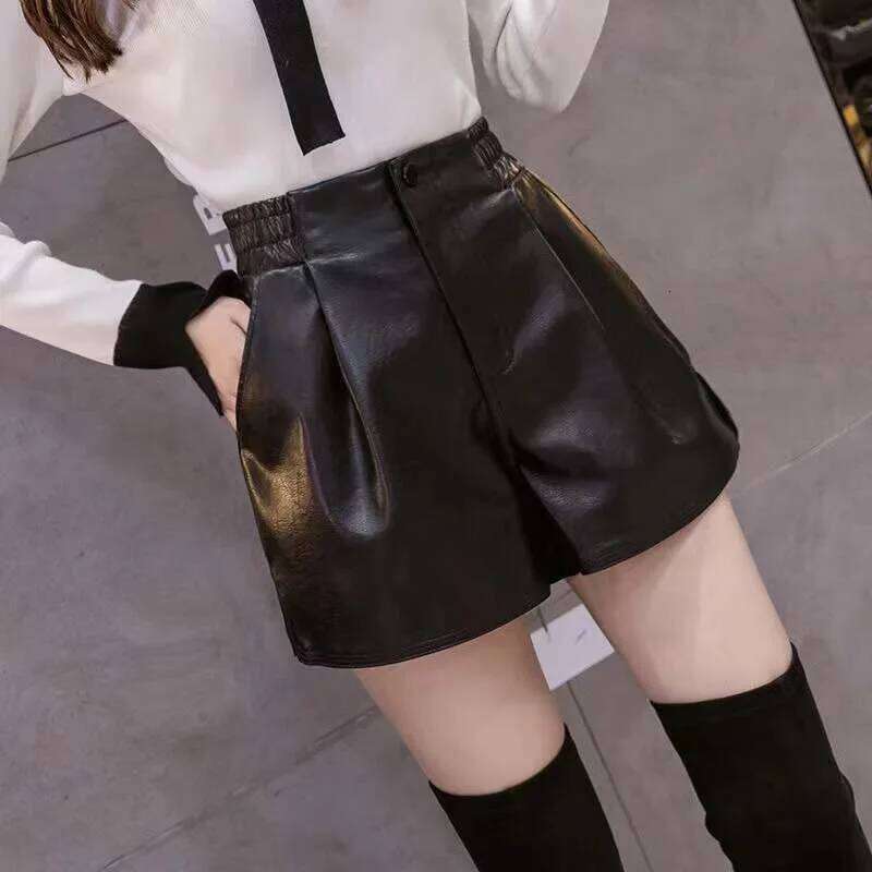 2023 Casual A-line Leather Leg Clothing Women Pants Summer Shorts XJ260206