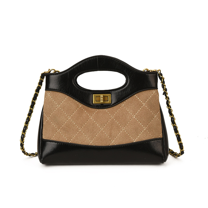 Retro high-end diamond quilted handbag New fashionable matte shoulder bag Women's high-quality luxury handbag Versatile commuter crossbody should