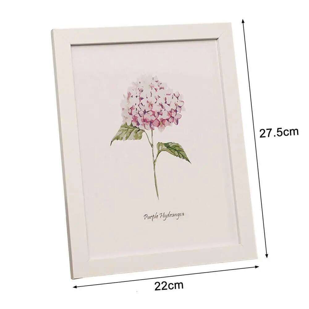 8/10-Inch Wooden Photo Glass Back Support Modern Desktop Picture Display Album Frame Home Decor S260205