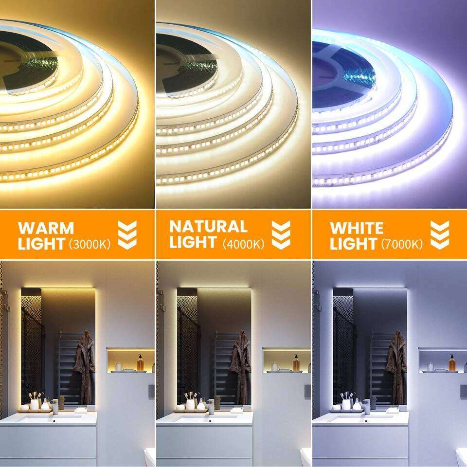 AC 220V 110V LED Strip 240Leds/M IP44 10CM Cut Home Decor Warm/Natural White Self Adhesive Flexible Ribbon Stripe Chain Light Z260206