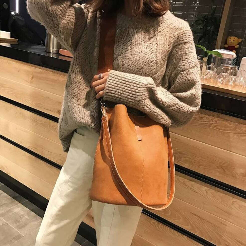 OLOEY Luxury Creativity Handbags Ladies Bucket PU Leather Shoulder Large Capacity Crossbody Bags For Women 2025 New Tote Bag