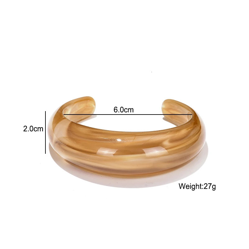 Vintage Bohemian Resin Cuff Charms Bracelets Bangles For Women Fashion Jewelry Acrylic Wide Open Wrist Geometric Bangle Pulseras 260120