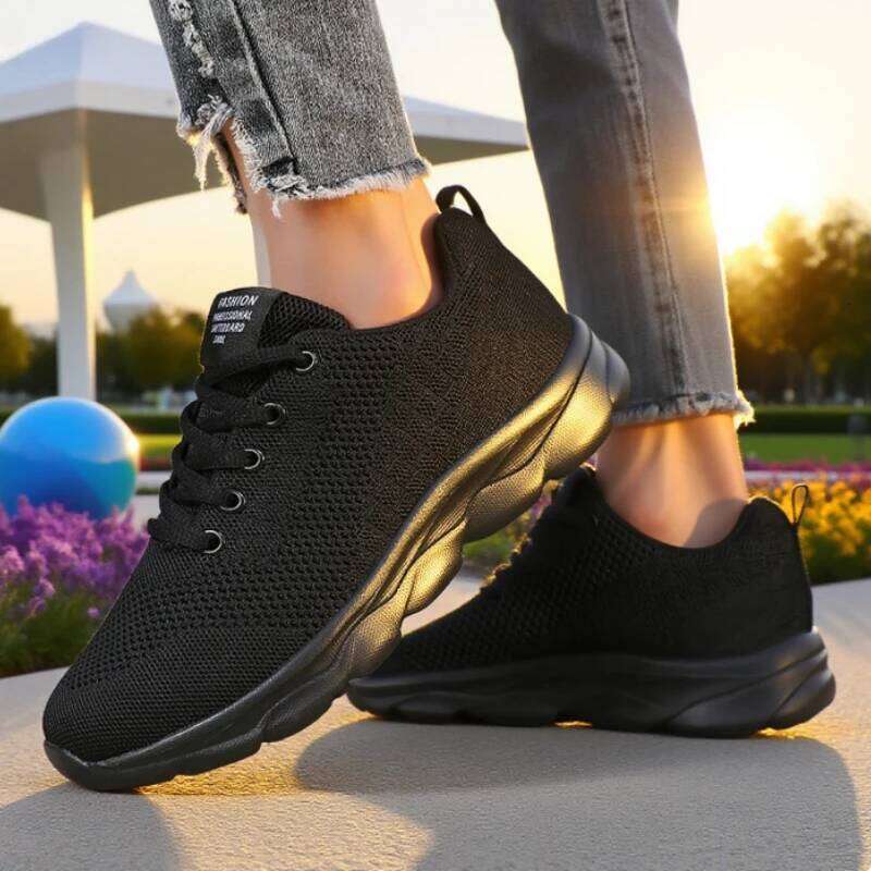 Trendy 2025 Women's Athletic Running Breathable Mesh Lightweight Sports Sneakers Casual Fashion Walking Shoes Hot Pick