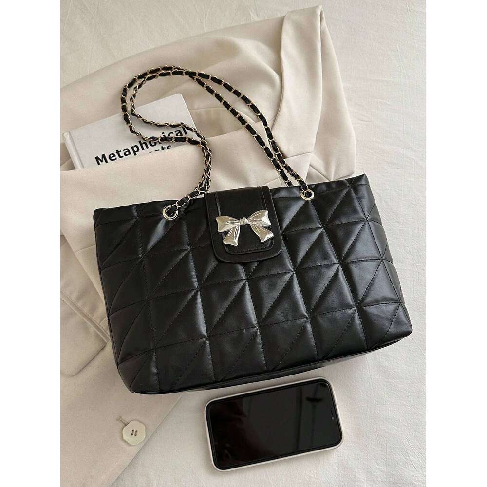 Fashionable Solid Color Elegant Quilted Zipper Chain Shoulder Designer Luxury Bag Women's Bags Y260205