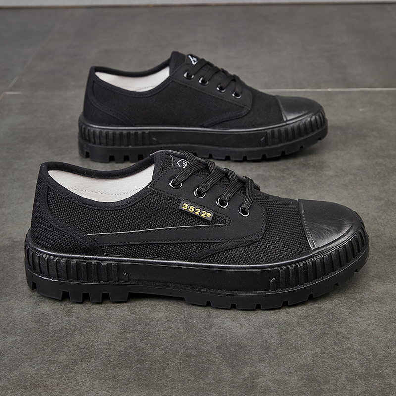 3522 Genuine Men's Safety Shoes with Solid Tire Soles, Wear-Resistant, Non-Slip, Breathable, Dirt-Resistant, Suitable for Construction Work