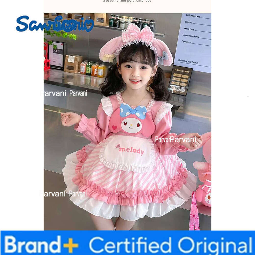 Sanrio Girls Baby Cute Lolita Style Birthday Party Dress Bridesmaid Wedding Dresses Princess Vestidos Autumn Costume for Girl H260206 - view 3