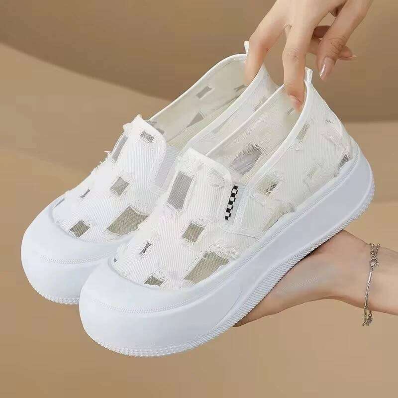 Women'S Summer 2025 Sale Breathable Sneakers For Women Mesh Fabric Woman Free Shippiing Shoes