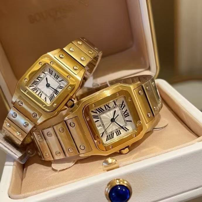 Lady's watch Ladies' luxurious wristwatch Square stainless steel case High-strength square glass Quartz battery movement The designer designed Fashion Trend Clasic