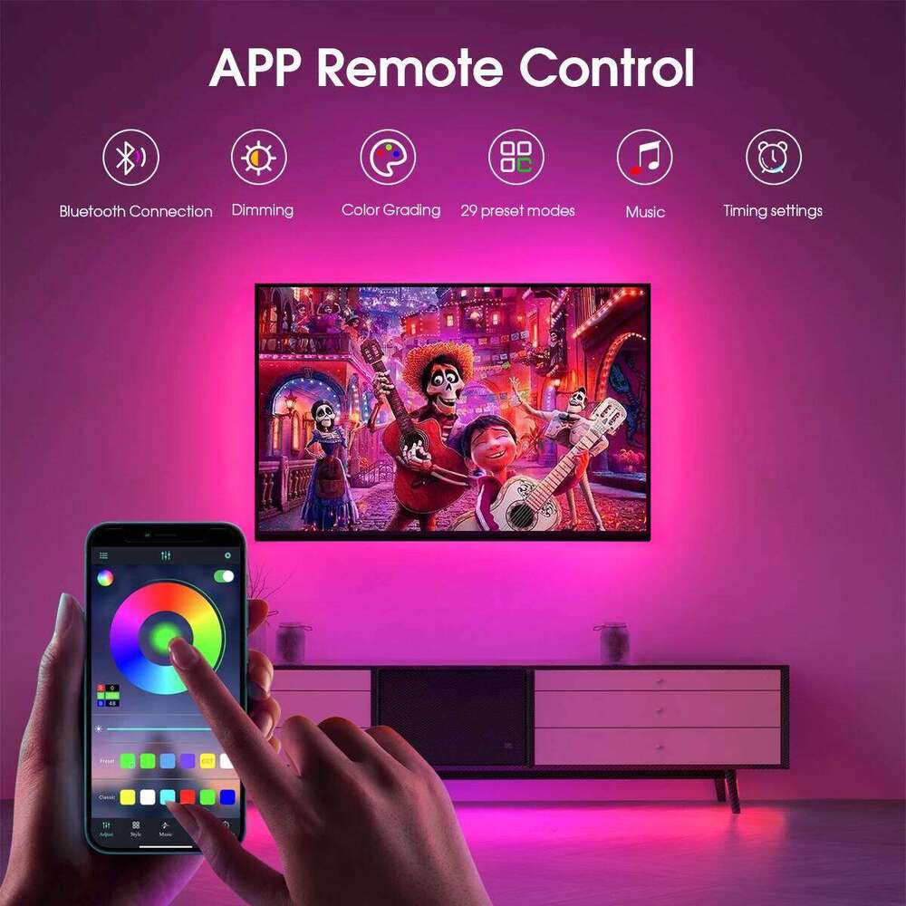 Silicone tube 5V RGB Neon LED Strip Light USB Tuya /Buletooth App Remote Control Flexible Ribbon Tape for Home Decor Lighting Z260206