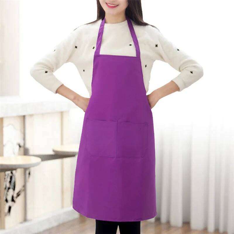Hot Sale Cooking Apron For Woman Men Chef Waiter Cafe Shop BBQ Hairdresser Aprons Bibs Kitchen Accessory S260205