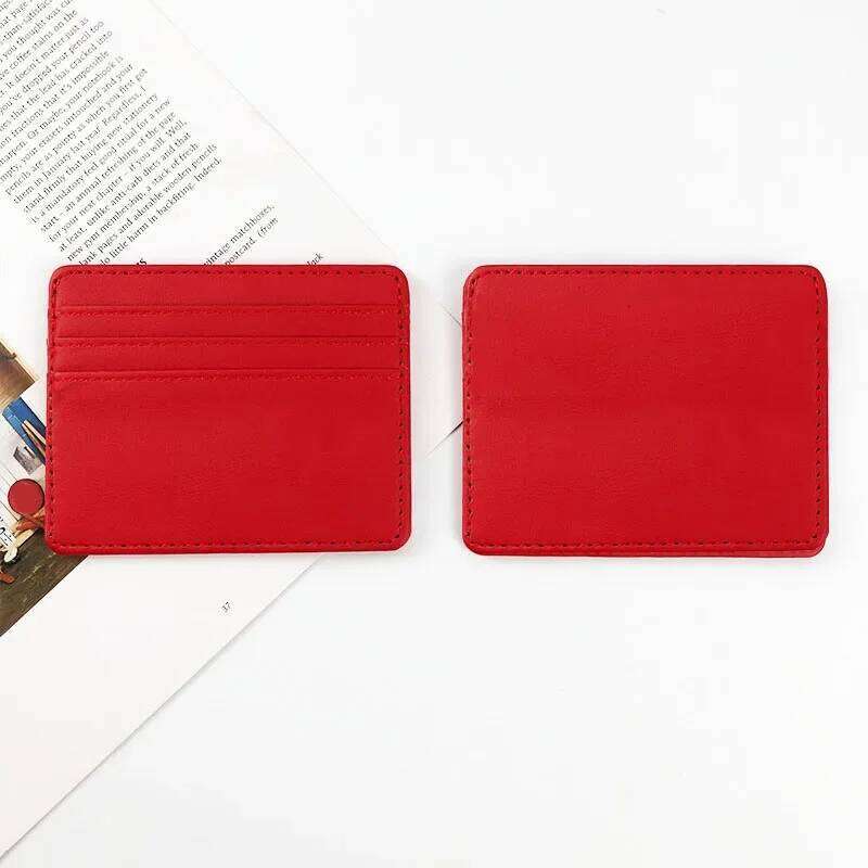 1PCS Man Purses Ultra Thin Mini Business Bank Credit Card Holder Wallet Simple Black Women Small Coin Cards Cover Pouch Case Bag Y260206