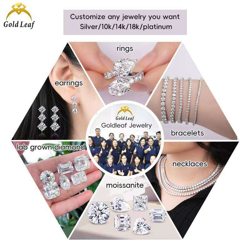 Goldleaf Jewelry IGI 1Ct-3Ct CVD HPHT 10K 14K 18K Solid Gold Engagement Wedding VVS Oval Lab Grown Diamond Ring