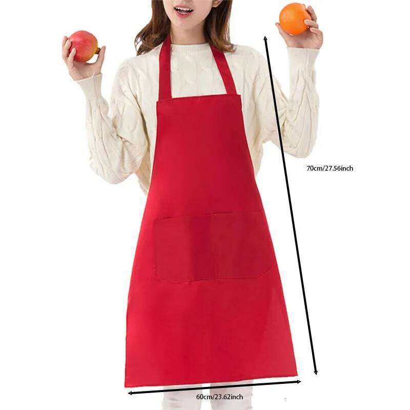 Hot Sale Cooking Apron For Woman Men Chef Waiter Cafe Shop BBQ Hairdresser Aprons Bibs Kitchen Accessory S260205