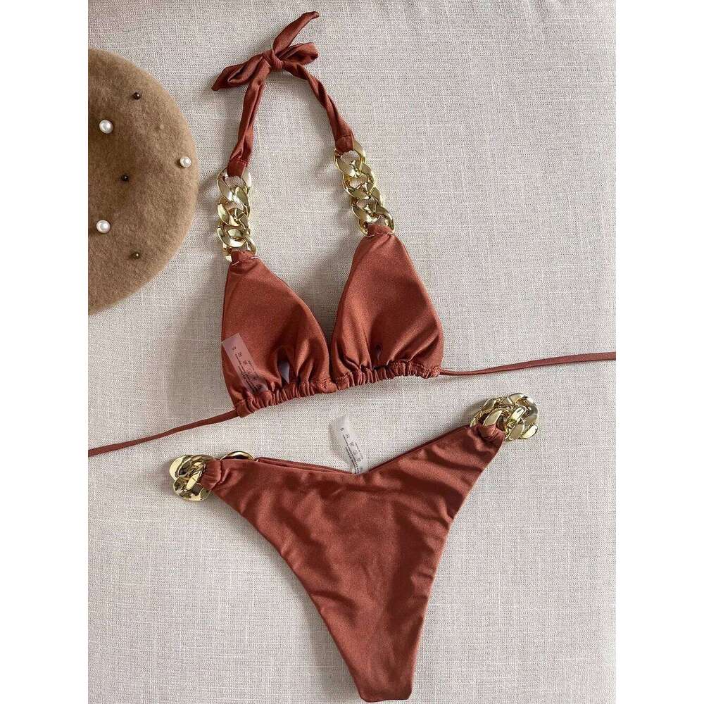 RUOTONGSEPT New Sexy 2023 Triangle Bathing Suit for Women Brazilian Bikini Set 2-piece Halter Swimwear Push Up Swimsuit Z260206