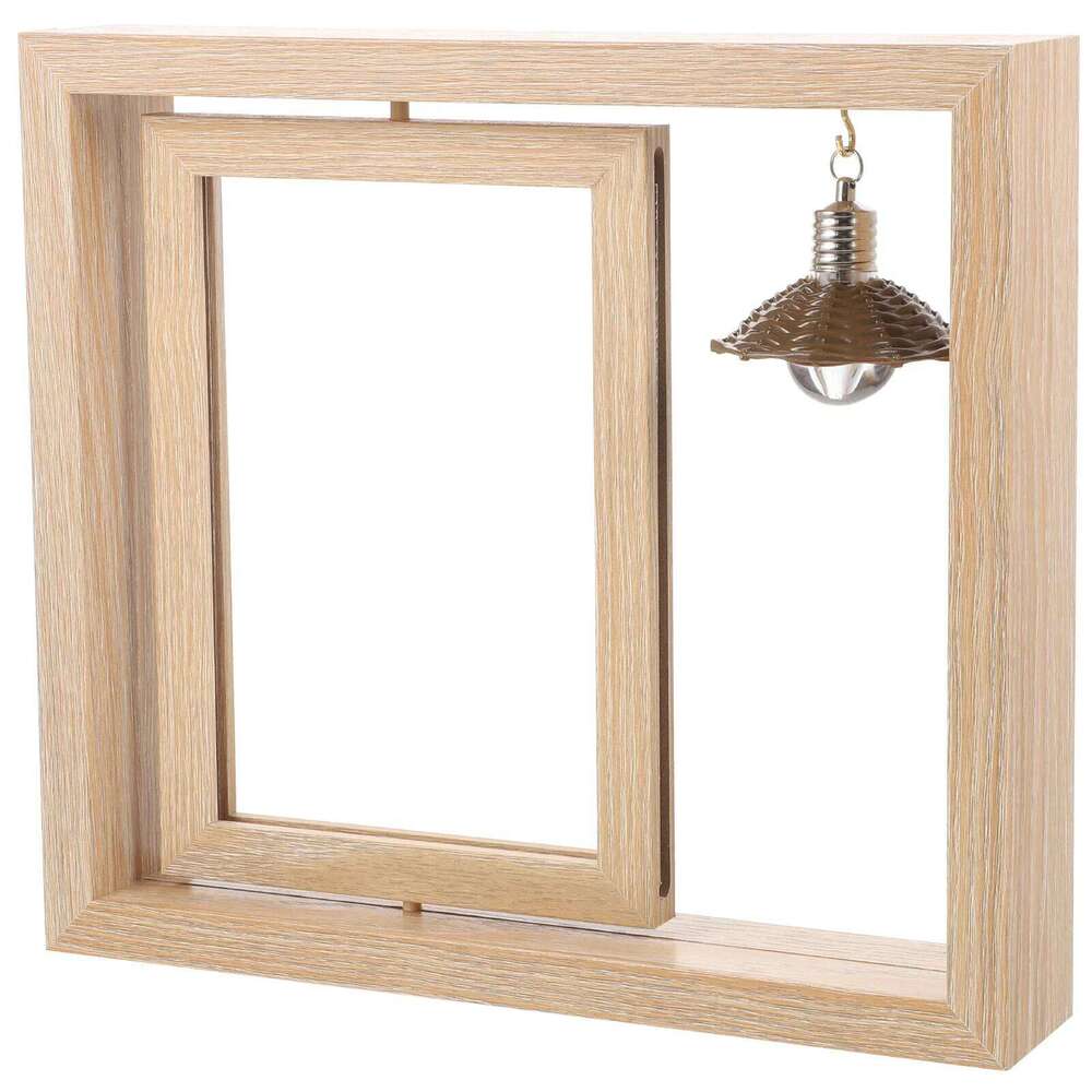 Rotate Photo Frame Office Picture Hanging Frames Modern Wooden Tabletop Holder Decor Lovers Home S260205