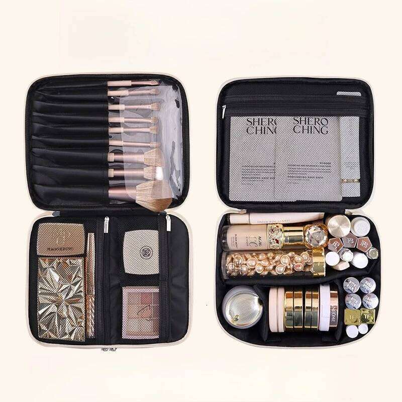 New women's bag, portable multifunctional bathroom makeup storage box, large capacity Cosmetics organizer, pencil case Y260206