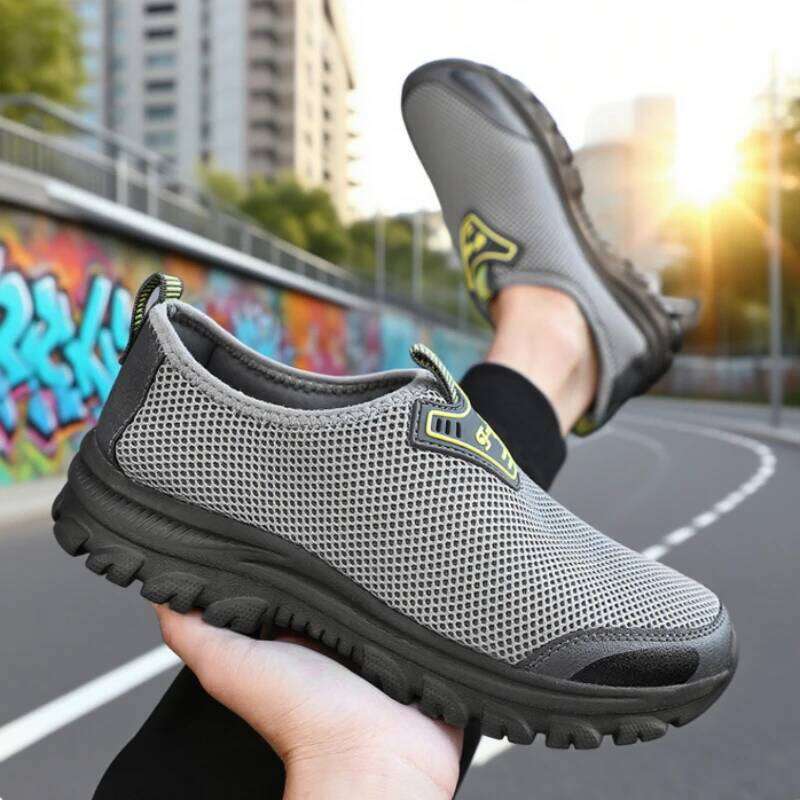 Fashionable Casual for Men Lightweight Breathable Anti Walking Shoe Comfortable Multifunctional Travel Slip on Shoes