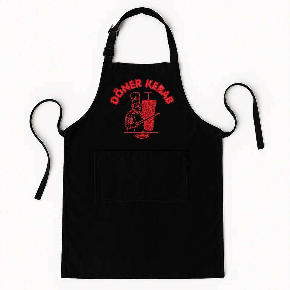 Doner Kebab Aprons Bib for Men Women Chef Kitchen Cooking Tablier Cuisine Painting AP-018 S260205