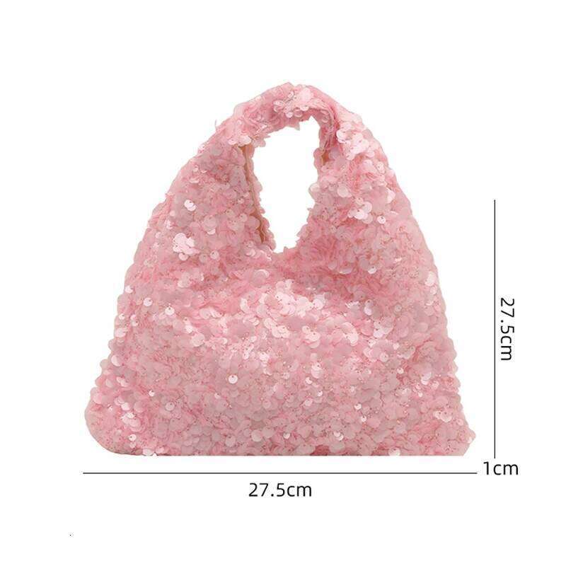 Luxury Exquisite Shining Sequins Evening Women's Sparking Pleated Handbag Fashion Chains Party Banquet Single Shoulder Bag Y260205