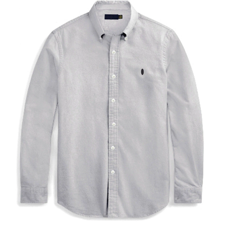 Luxury Men's Shirt Long Sleeve Embroidery Button Down Social Business Tshirts Solid Color Tops Blouse For Men Casual Daily Wear T260902 - view 7