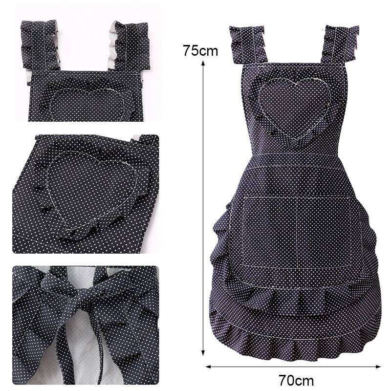 Cotton Canvas Apron Kitchen Household Small Fresh Female Fashion Wear-resistant Waist Breathable Anti-fouling Women's Overalls S260205