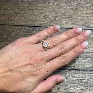 Oval Diamond Ring IGI Certified Fine 9K 10K 14K 18K Goldsolid Jewelry Handmade Engagement Rings For Women