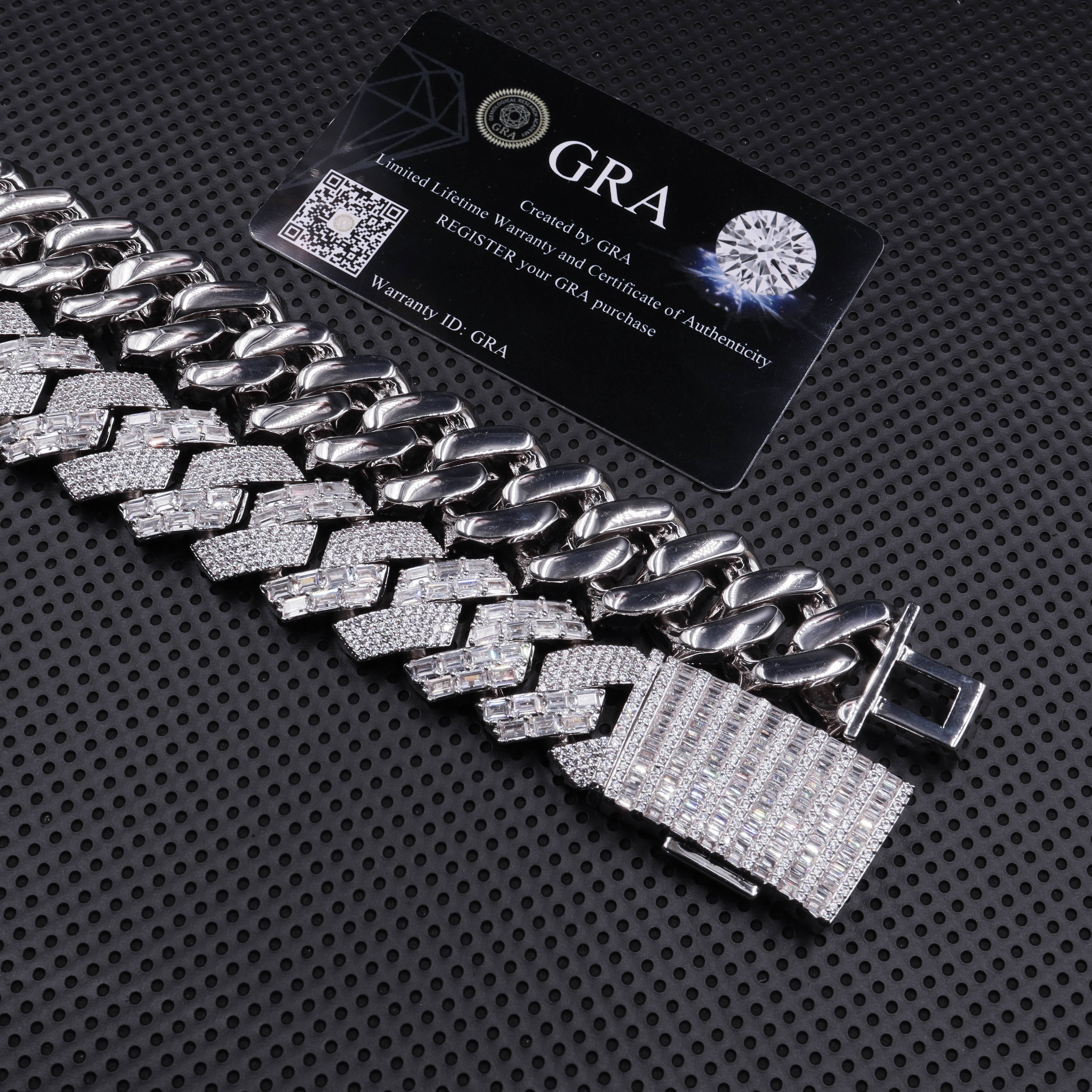 Pass Diamond Tester Gra Moissanite Diamond 925 Sterling Silver Custom Cuban Link Chain for Rapper Hip Hop Necklace