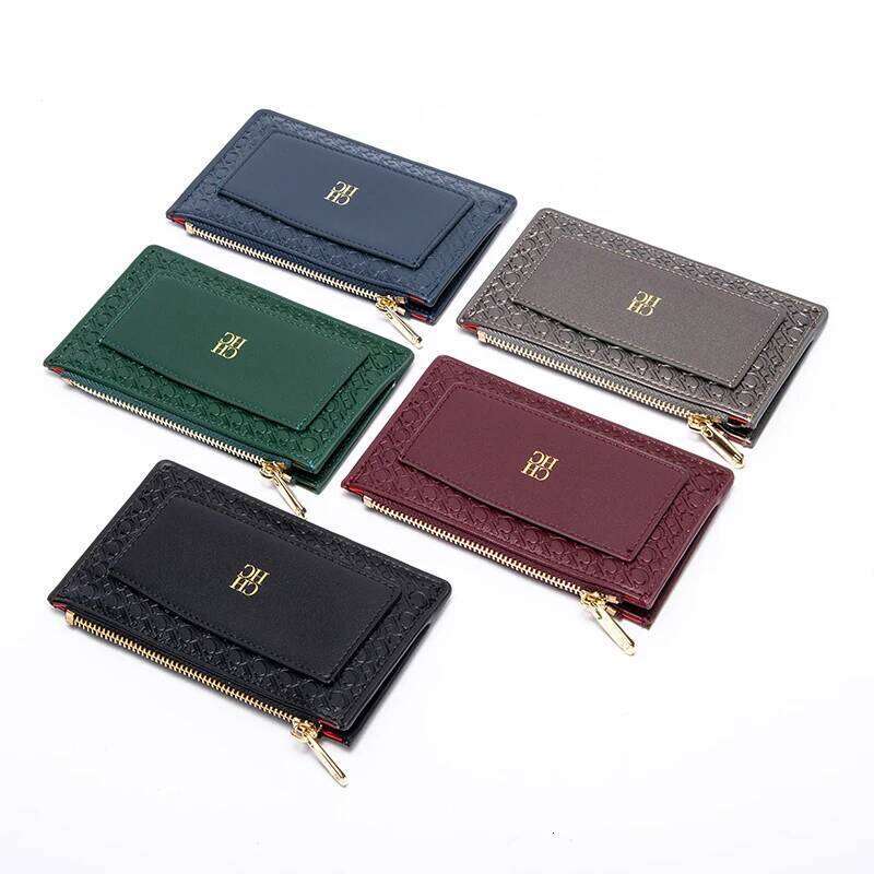 Color Blocking Design Fashion Classic Style 2024 Unisex Wallet PC Material Business Office Commuter Card Holder Y260206