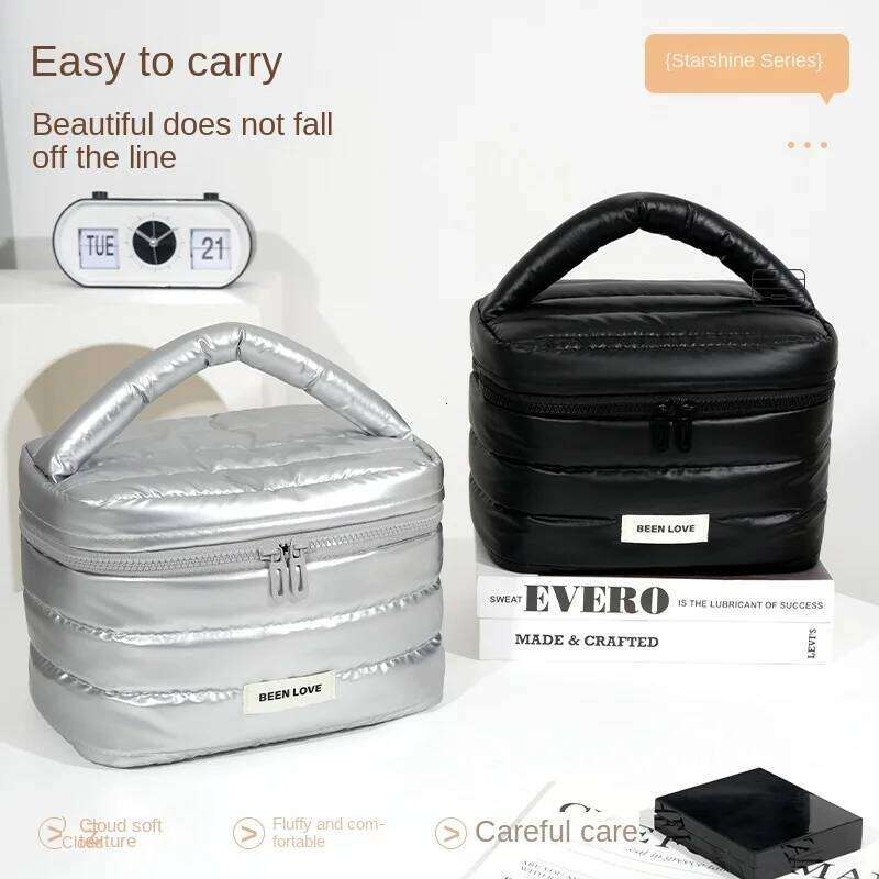 2025 New Design Cosmetic Handheld Makeup Bags Large Capacity Lipstick Skincare Storage Bag Travel Portable Women Ideal Gift Y260206