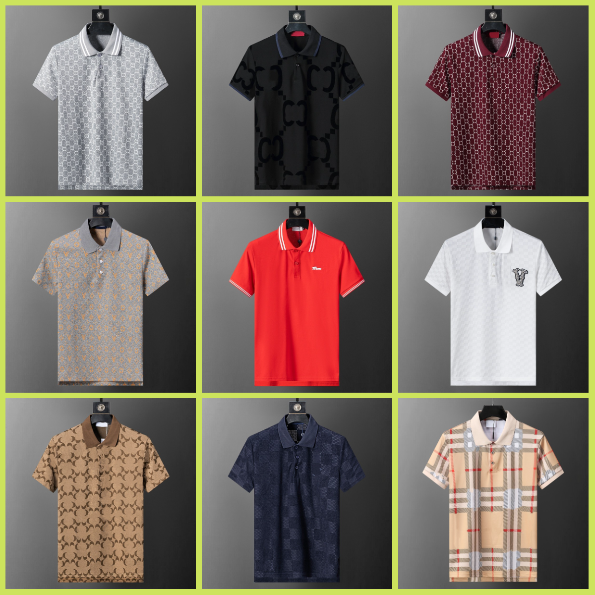 designer t shirt mens designer polo shirt fashion polo shirt classic shirt summer business shirt retro T-shirt Mens top high quality mens shirt luxury shorts sleeve