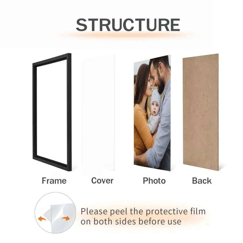 21x30cm & 30x40cm Black Hung on Wall Photo Poster Certificate Canvas Display Frame Picture Decor S260205