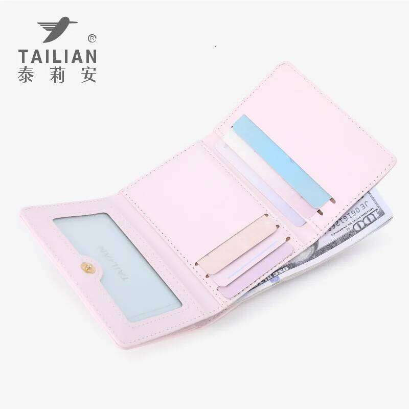 New original acrylic cute girl kitten wholesale ins versatile high-end women's short wallet Y260206